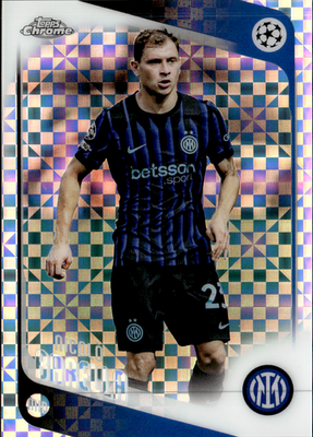 Nicolò Barella Geometric Refractor Topps Chrome UEFA Club Competitions  108 NM0