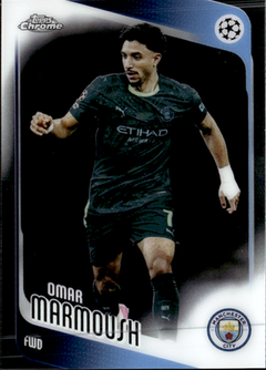 Omar Marmoush Base Topps Chrome UEFA Club Competitions 80 NM0