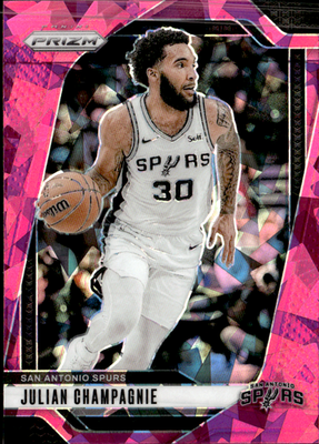 Julian Champagnie Prizms Pink Ice Panini Prizm   Prizms Pink Ice 158 NM0