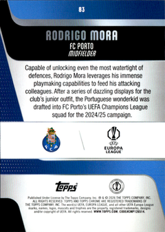Rodrigo Mora Base Topps Chrome UEFA Club Competitions 83 NM1