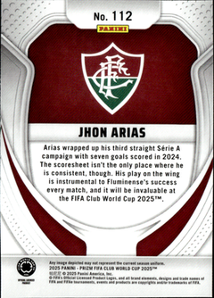 Jhon Arias Base Panini Prizm FIFA Club World Cup 112 NM1