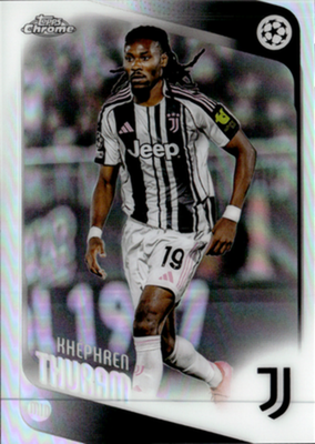 Khéphren Thuram Prism Refractor Topps Chrome UEFA Club Competitions 71 NM0