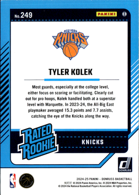 Tyler Kolek Holo Red Laser Donruss   Holo Red Laser 249 NM1