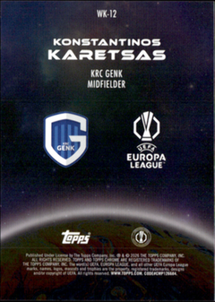 Konstantinos Karetsas Wonderkids Topps Chrome UEFA Club Competitions WK 12 NM1