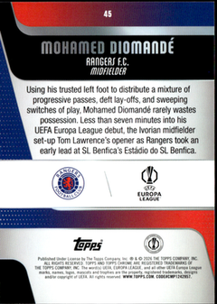 Mohamed Diomande Geometric Refractor Topps Chrome UEFA Club Competitions 45 NM1