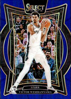 Victor Wembanyama Blue Prizm Panini Select   Blue Prizm 309 NM0