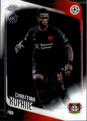 Christian Kofane Base Topps Chrome UEFA Club Competitions 27 NM0