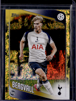 Lucas Bergvall Yellow Inferno Holo Topps UEFA Club Competitions   280/299 121 NM0