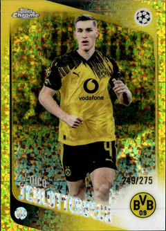 Nico Schlotterbeck Yellow Mini Diamonds Topps Chrome 249/275   99 NM0