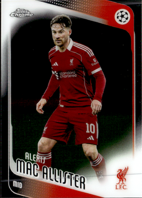 Alexis Mac Allister Base Topps Chrome UEFA Club Competitions 67 NM0