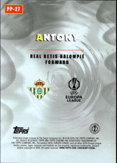 Antony Power Players Topps Chrome UEFA Club Competitions   PP 27 NM1