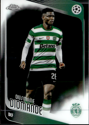 Ousmane Diomande Base Topps Chrome UEFA Club Competitions 104 NM0