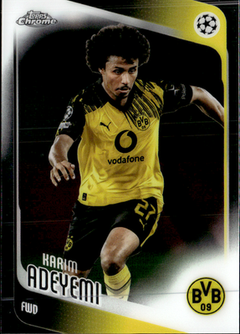 Karim Adeyemi Base Topps Chrome UEFA Club Competitions 128 NM0