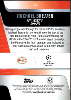 Michael Bresser Base Topps Chrome UEFA Club Competitions 146 NM1