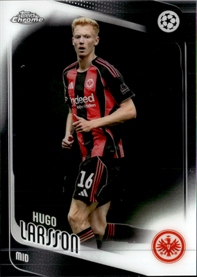 Hugo Larsson Base Topps Chrome UEFA Club Competitions 36 NM0