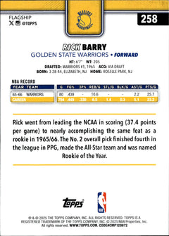 Rick Barry Base Topps 258 NM1