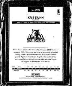 Kris Dunn Base Hoops 265 NM1