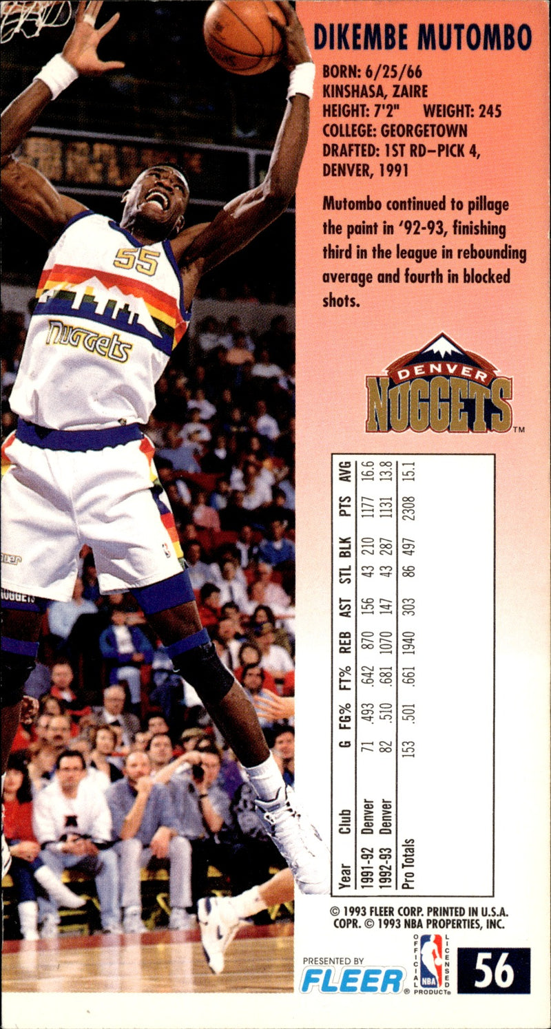 Dikembe Mutombo Base Jam Session 56 NM1
