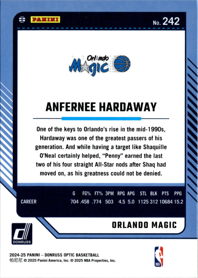 Anfernee Hardaway Base Donruss Optic 242 NM1