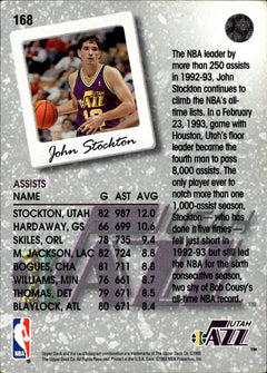 John Stockton Base Upper Deck 168 NM1
