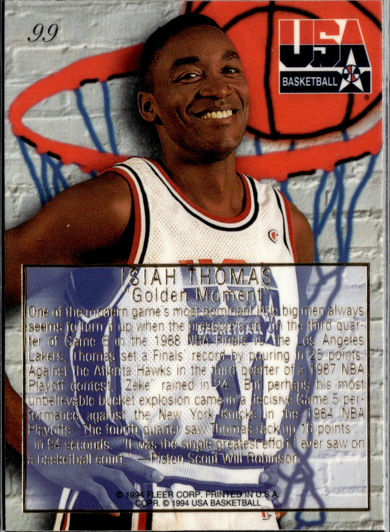 Isiah Thomas Base Flair USA 99 NM1
