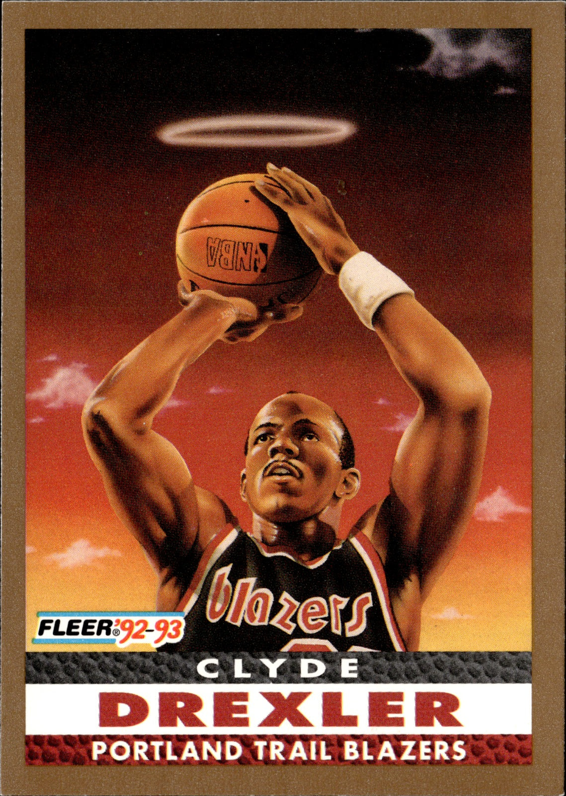 Clyde Drexler Base Fleer 250 NM0