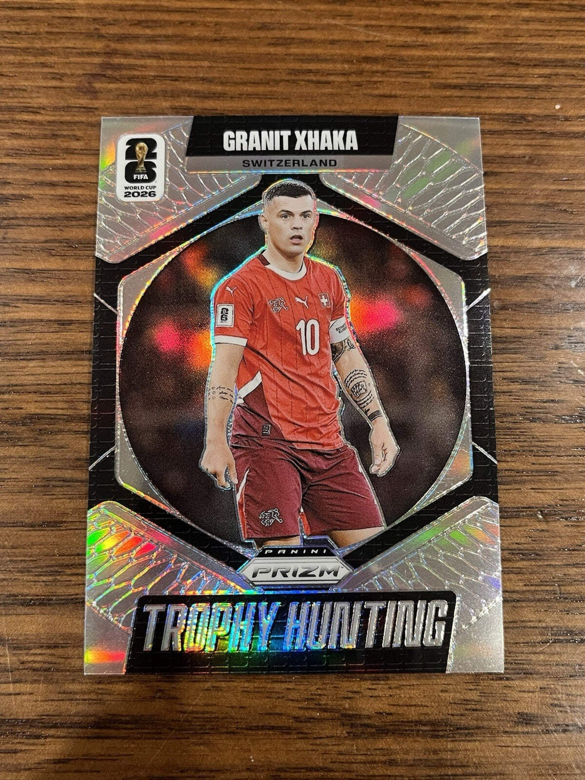 Panini 2026 Prizm FIFA World Cup Granit Xhaka Trophy Hunting Insert #200
