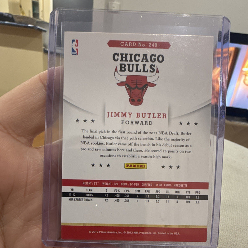 Panini NBA Hoops Base Jimmy Butler Chicago Bulls #249 2011 12 (2012)1