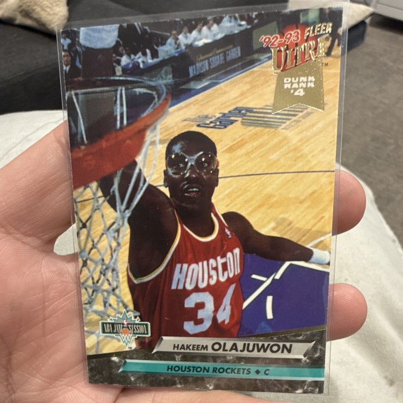 Fleer Ultra 1992 93 Top 20 Jammer #204 Hakeem Olajuwon Houston Rockets0