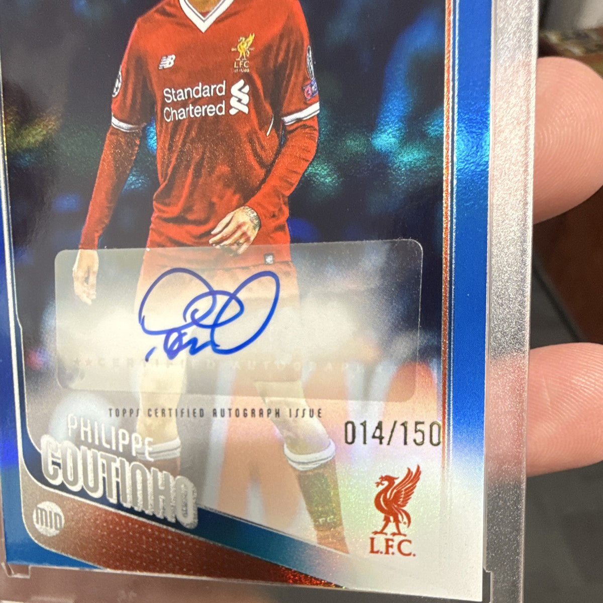 Topps Philippe Coutinho Auto Topps UEFA Club Competitions 2025/26 BA-PC 014/1501