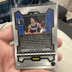 Panini 2023-24 Prizm Basketball Josh Green Dallas Mavericks #201 Parallel1