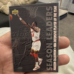Upper Deck Hakeem Olajuwon Season Leaders Insert #176 1993 Houston Rockets0