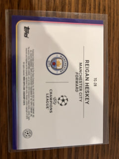 Topps UEFA Champions League Trophy Chasers Insert TC 28 Reigan Heskey Man City2