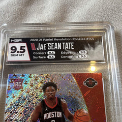 Panini 2020 21 Revolution Rookies #144 Jae'Sean Tate RC Graded HGA 9.51