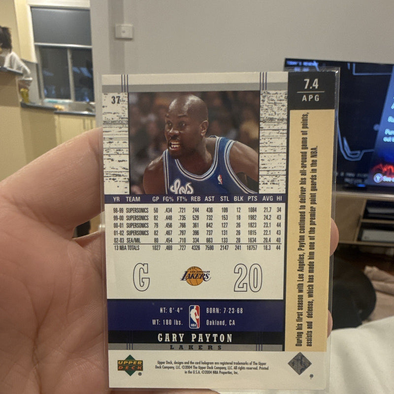 Upper Deck 2003 04 UD Legends Insert Gary Payton Los Angeles Lakers #371