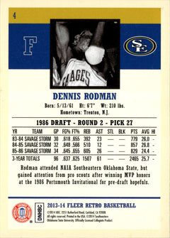 Dennis Rodman Base Fleer Retro 4 NM1