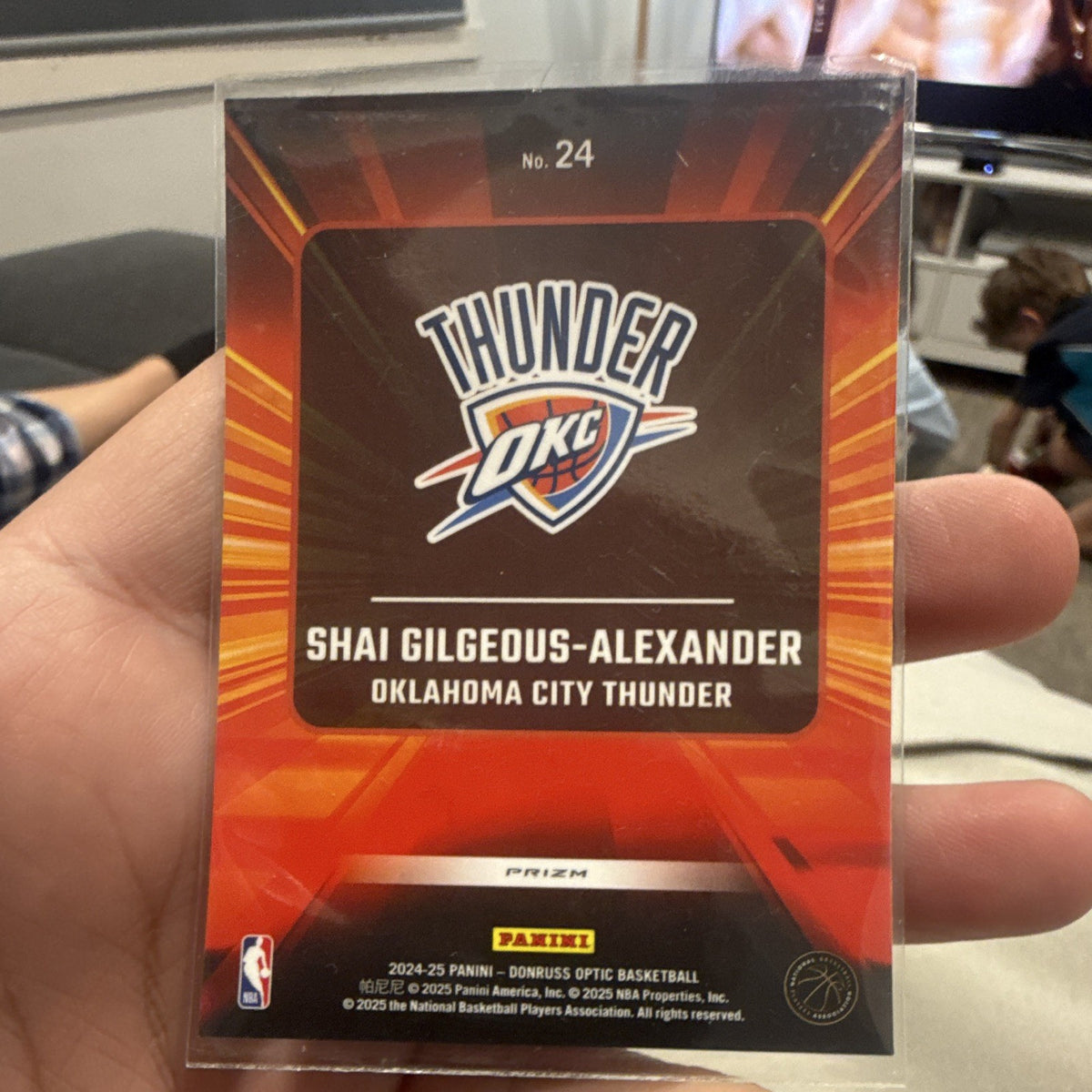 Panini 2024 25 Donruss Optic Express Lane Prizm #24 Shai Gilgeous Alexander1