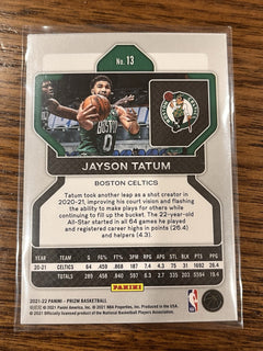 Panini Prizm Basketball 2021 22 Jayson Tatum Base Set No. 13 Celtics2
