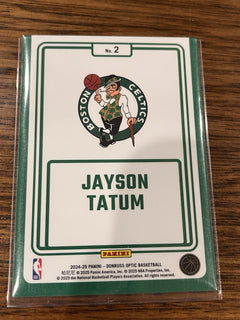Panini Jayson Tatum Winner Stays Insert Donruss Optic 2024 25 No.2 Celtics2
