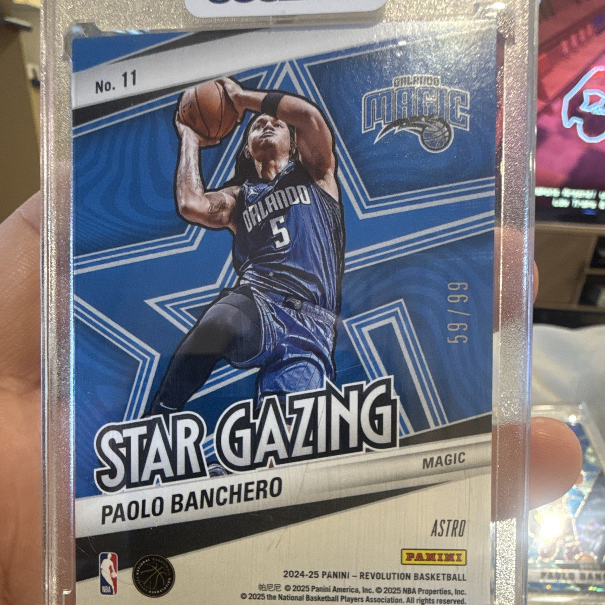 Panini Revolution Star Gazing Paolo Banchero Orlando Magic #11 59/991