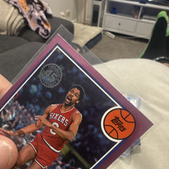 Topps Julius Erving 1980 81 45th Anniversary Insert 80BK 2 76ers2
