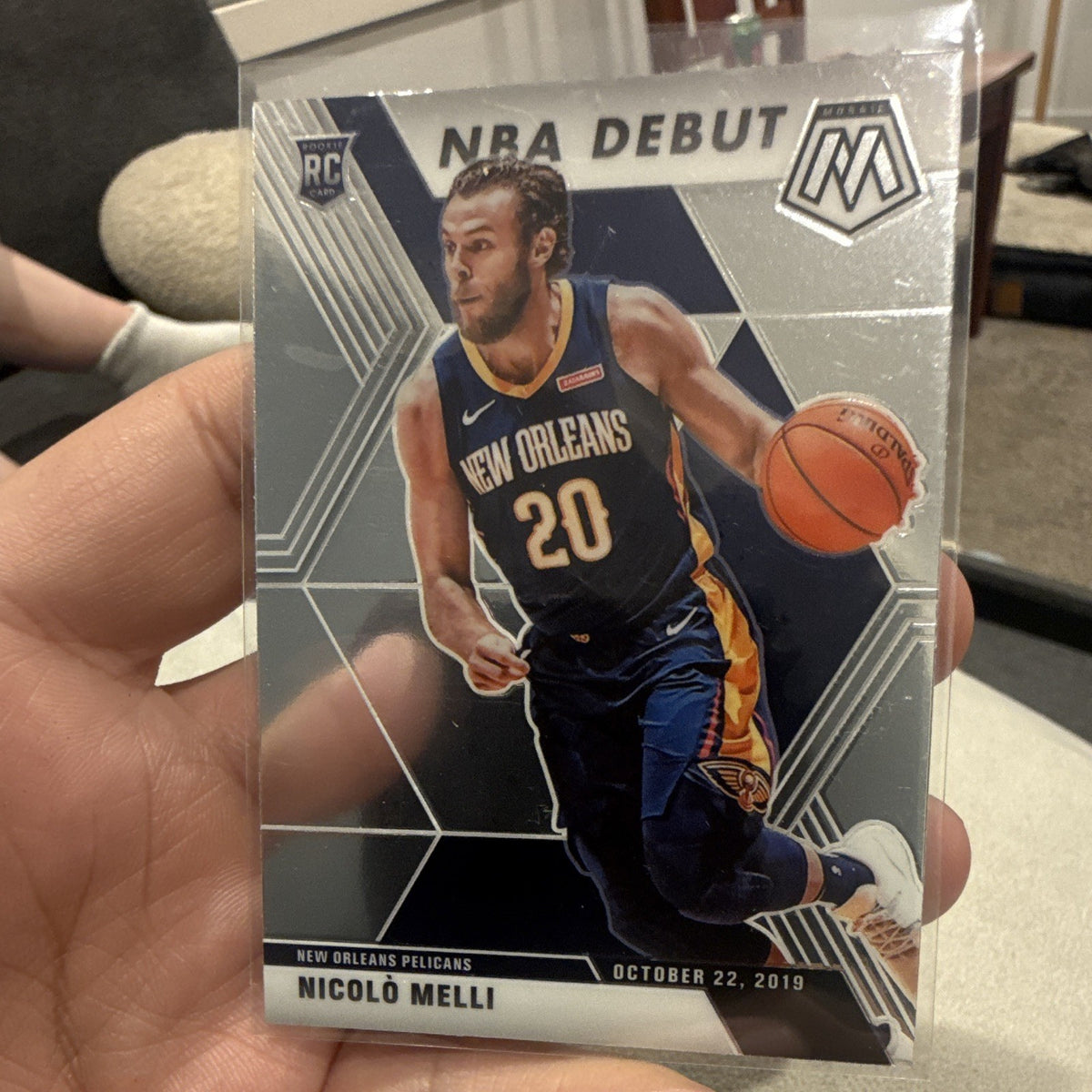 Panini Mosaic 2019 20 NBA Debut Rookie Nicolò Melli New Orleans Pelicans 2790