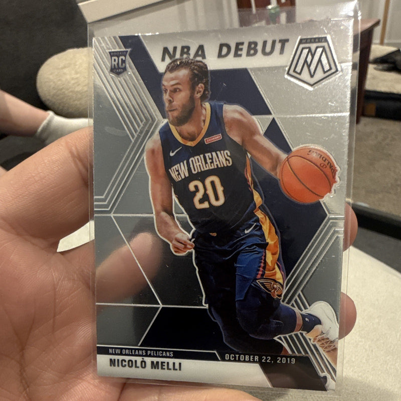 Panini Mosaic 2019 20 NBA Debut Rookie Nicolò Melli New Orleans Pelicans 2790