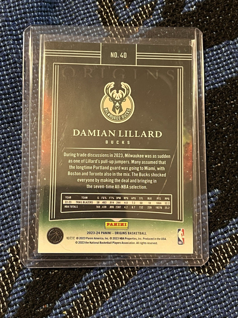 Panini Origins 2023 24 Damian Lillard Milwaukee Bucks #40 11/603