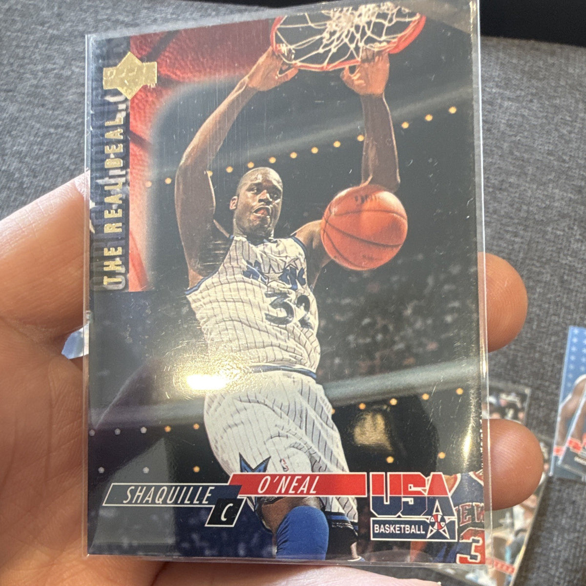 Upper Deck USA Basketball 1994 Shaquille O'Neal Career Highlights Insert #520