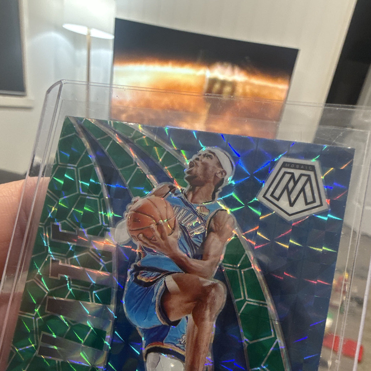 Panini Mosaic 2023 24 Shai Gilgeous Alexander Reactive Green No. 73