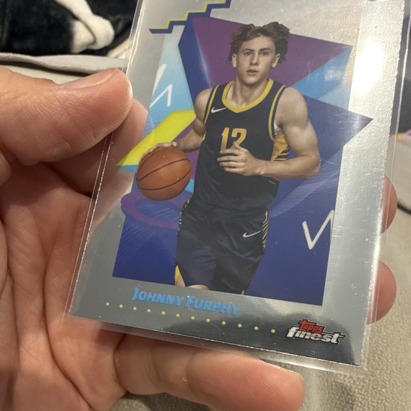 Topps Finest Johnny Furphy Rookie #133 2025 Basketball NBA Trading Card2