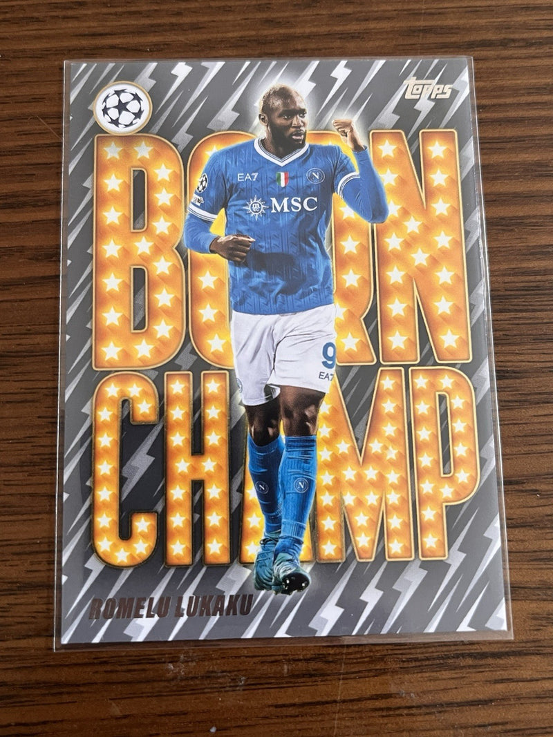 Topps UEFA Champions League Born Champ Insert BC 8 Romelu Lukaku SSC Napoli1