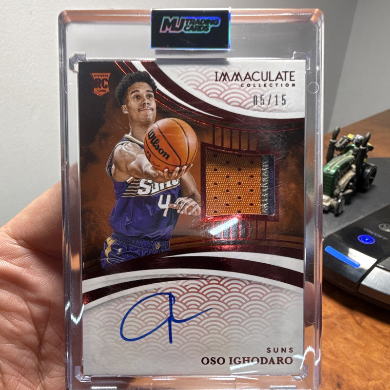 Panini Immaculate 2024 25 Oso Ighodaro RC Auto Patch 05/15 No.1380