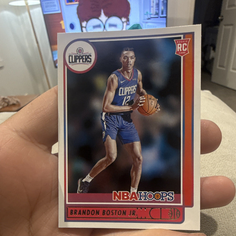 Panini 2021 22 NBA Hoops Brandon Boston Jr. Rookie RC #233 LA Clippers0